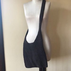 Crocheted cross body bag